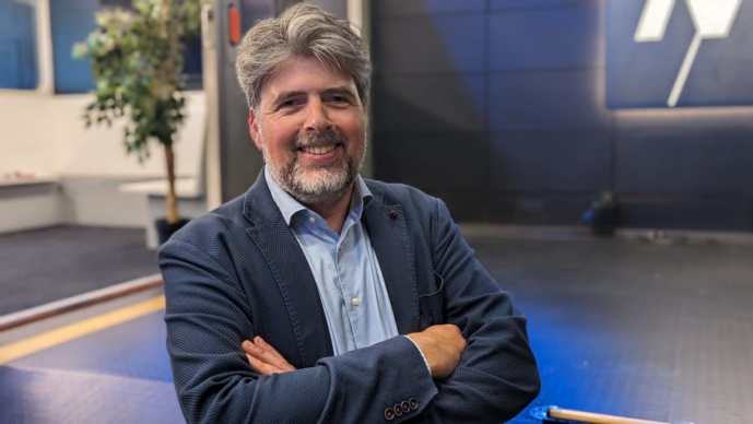 Frédéric Gérand pilote la stratégie audio de la RTBF depuis 2018. © Olivier Malcurat / 3XL Médias.