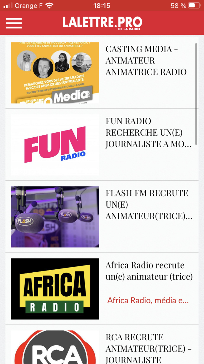Téléchargez l'application de La Lettre Pro de la Radio Téléchargez l'application de La Lettre Pro de la Radio