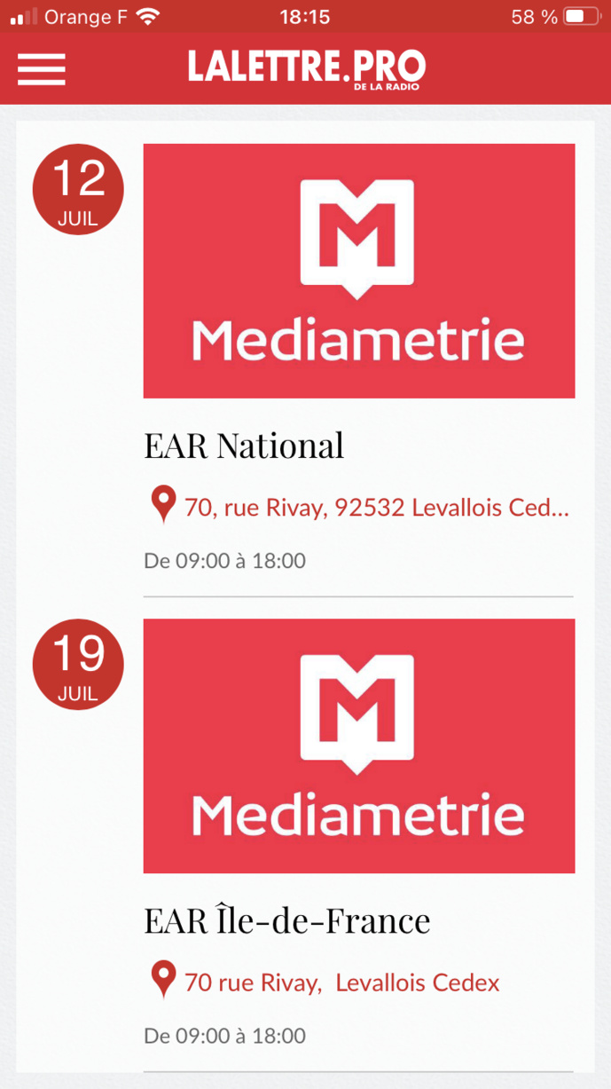 Téléchargez l'application de La Lettre Pro de la Radio Téléchargez l'application de La Lettre Pro de la Radio