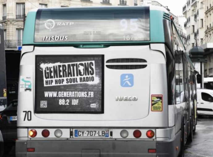 Generations s'affiche sur les bus parisiens