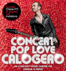 La tournée Pop Love Chérie FM avec Calogero La tournée Pop Love Chérie FM avec Calogero