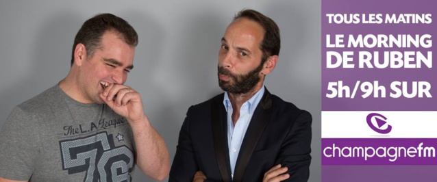 Ruben (à gauche) et Manu (à droite) sont tous les matins sur Champagne FM Ruben (à gauche) et Manu (à droite) sont tous les matins sur Champagne FM