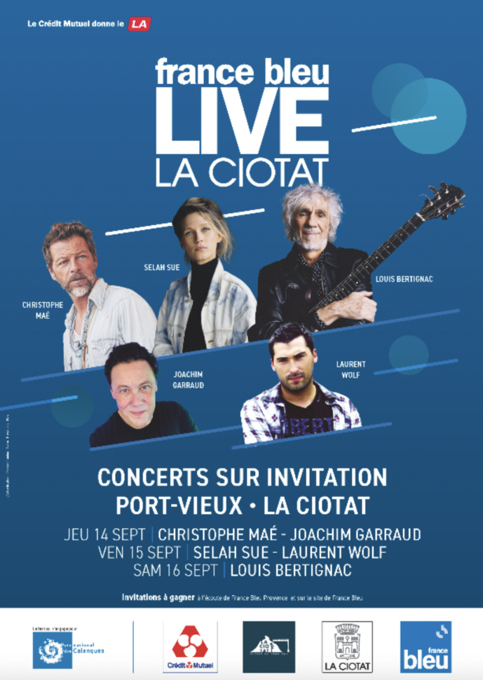 France Bleu de retour à La Ciotat avec trois concerts France Bleu de retour à La Ciotat avec trois concerts