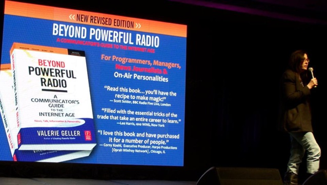 Valerie Geller en conférence au NAB de Las Vegas, en 2013. Valerie Geller en conférence au NAB de Las Vegas, en 2013.