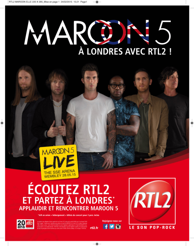 Maroon 5 invite les auditeurs à écouter RTL2 