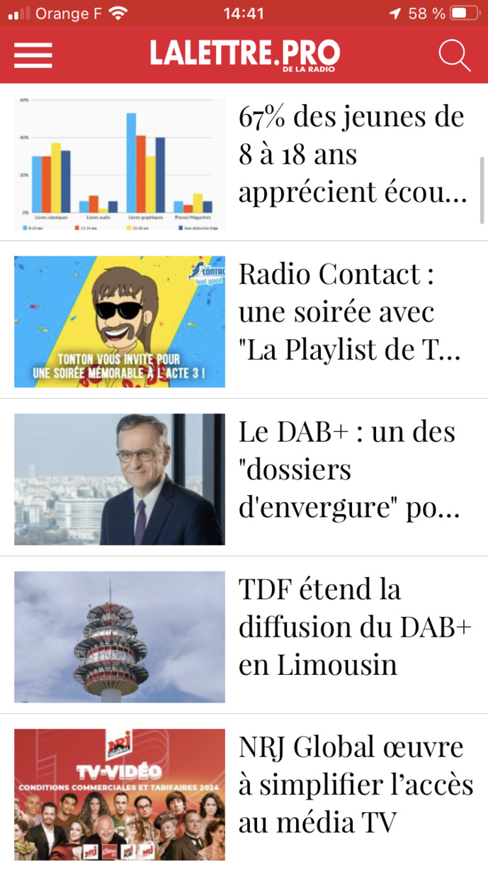 Téléchargez l'application de La Lettre Pro de la Radio Téléchargez l'application de La Lettre Pro de la Radio