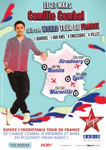 Camille Combal fait son World Tour de France Camille Combal fait son World Tour de France