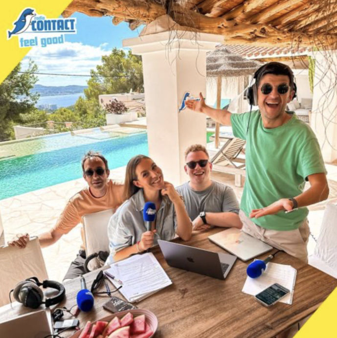 Une équipe de Radio Contact à Ibiza Une équipe de Radio Contact à Ibiza