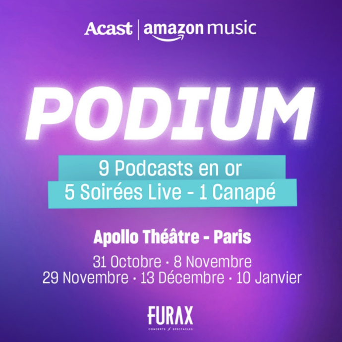 "Podium", une série d'enregistrements de podcasts en public "Podium", une série d'enregistrements de podcasts en public