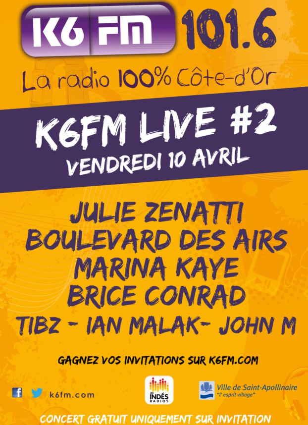 Un deuxième K6FM Live pour K6FM