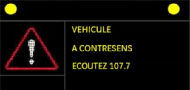Un jingle unique "Alerte contresens" sur les 107.7 Un jingle unique "Alerte contresens" sur les 107.7