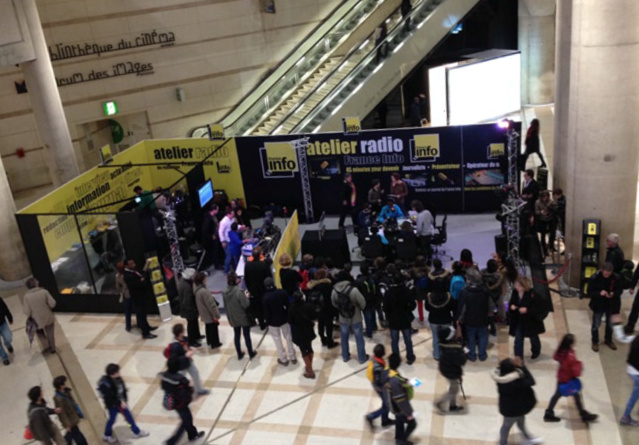 L'Atelier radio de France Info au Forum des Halles
