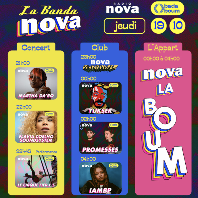 Radio Nova s'installe au Badaboum