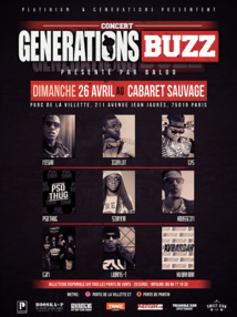 Generations amène le buzz sur scène Generations amène le buzz sur scène