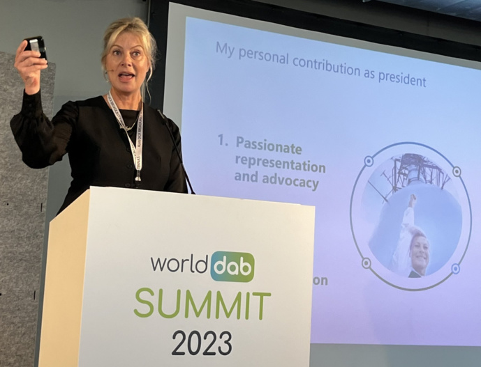 Jacqueline Bierhorst élue présidente du WorldDAB