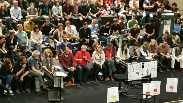 Enième assemblée des grévistes cet après-midi à Radio France © CFDT Radio France sur Twitter Enième assemblée des grévistes cet après-midi à Radio France © CFDT Radio France sur Twitter