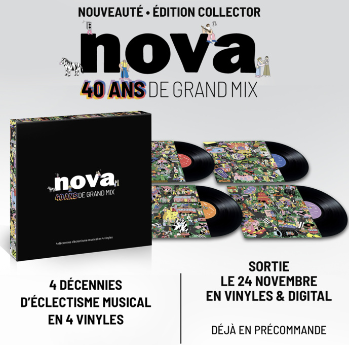 Radio Nova : 40 ans de Grand Mix dans un coffret collector Radio Nova : 40 ans de Grand Mix dans un coffret collector