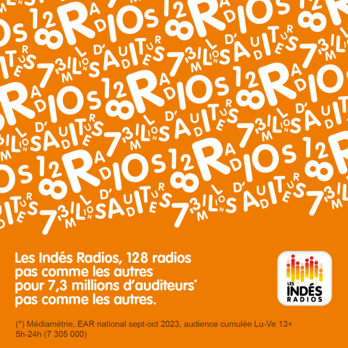 Chaque semaine plus de 17 millions de Français écoutent Les Indés Radios Chaque semaine plus de 17 millions de Français écoutent Les Indés Radios