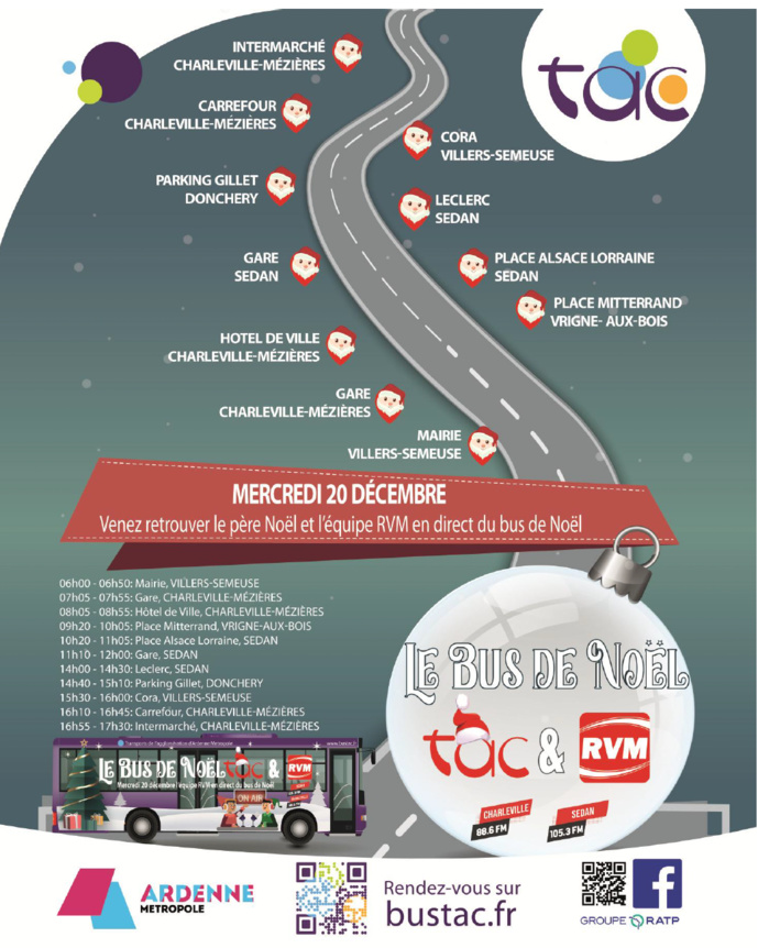 RVM démarre son bus de Noël RVM démarre son bus de Noël