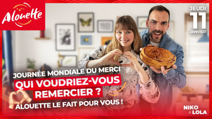 Alouette rebondit sur la Journée mondiale du merci Alouette rebondit sur la Journée mondiale du merci