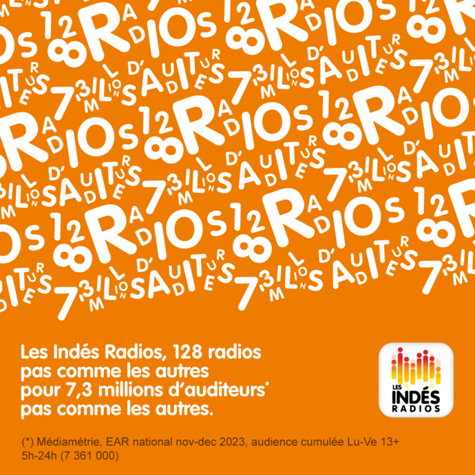 Indés Radios : une audience cumulée en hausse de 290 000 auditeurs sur un an Indés Radios : une audience cumulée en hausse de 290 000 auditeurs sur un an