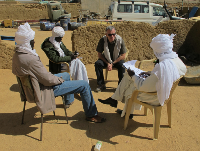 Michel Colin à Goz Beida (Est Tchad) en 2012 Michel Colin à Goz Beida (Est Tchad) en 2012
