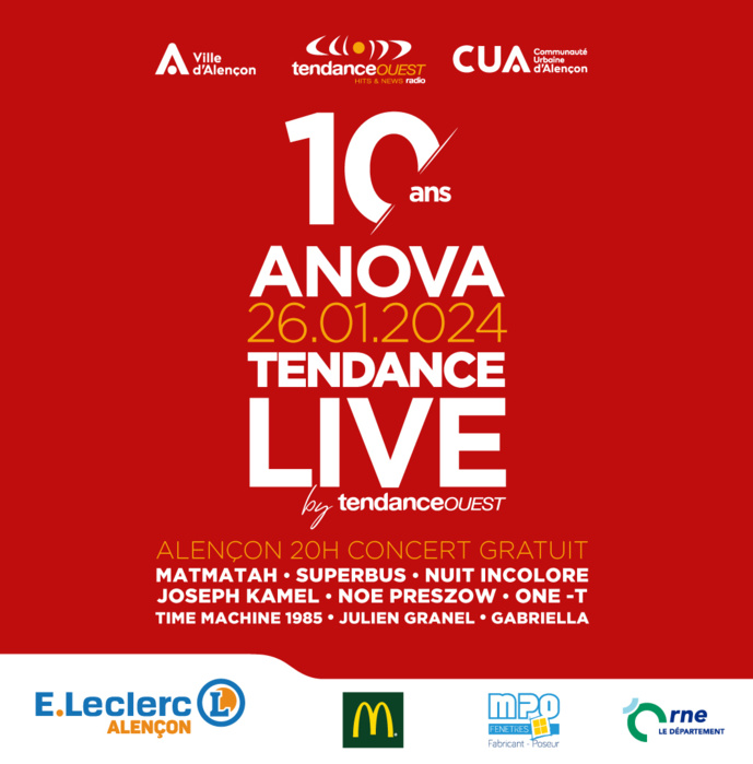 Le "Tendance Live Anova" à Alençon fête ses 10 ans Le "Tendance Live Anova" à Alençon fête ses 10 ans