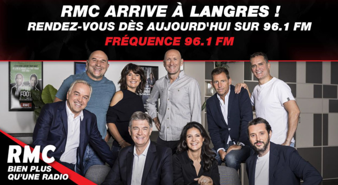 RMC arrive aujourd'hui à Langres sur 96.1 FM