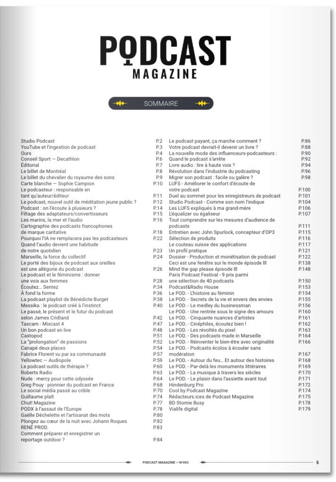 Téléchargez le nouveau numéro de Podcast Magazine Téléchargez le nouveau numéro de Podcast Magazine