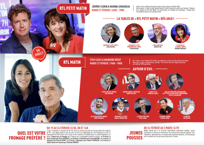 RTL en force au Salon de l'agriculture RTL en force au Salon de l'agriculture