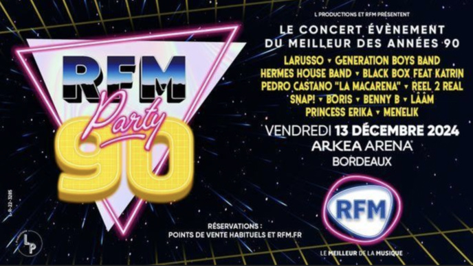 RFM organisera le concert "RFM Party 90" RFM organisera le concert "RFM Party 90"