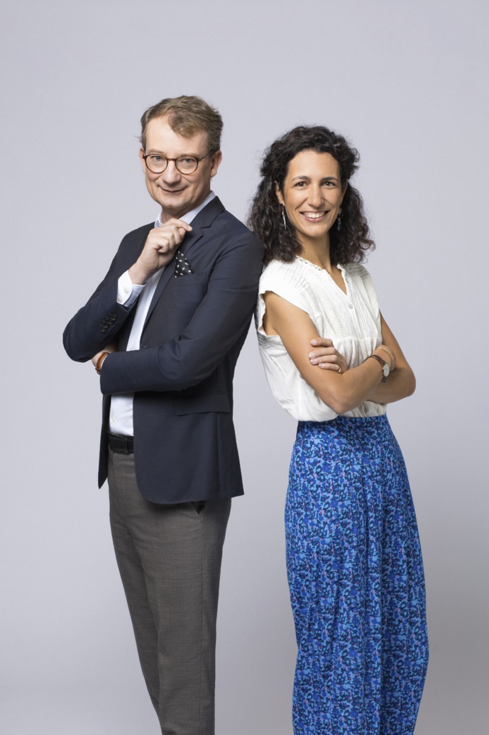 Bertand Dermoncourt et Prune de La Fage. © Radio Classique.