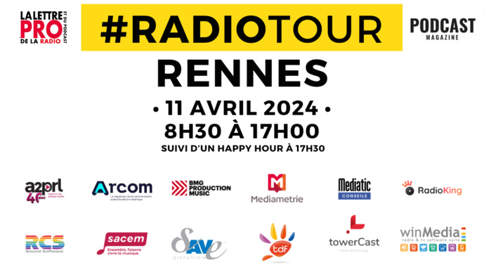 RadioTour à Rennes le 11 avril : inscrivez-vous ! 