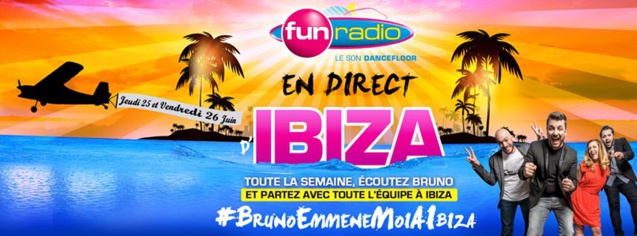 Bruno Guillon s'envole vers Ibiza Bruno Guillon s'envole vers Ibiza