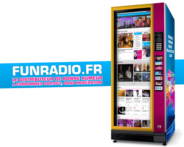 Fun Radio lance son distributeur de bonne humeur Fun Radio lance son distributeur de bonne humeur