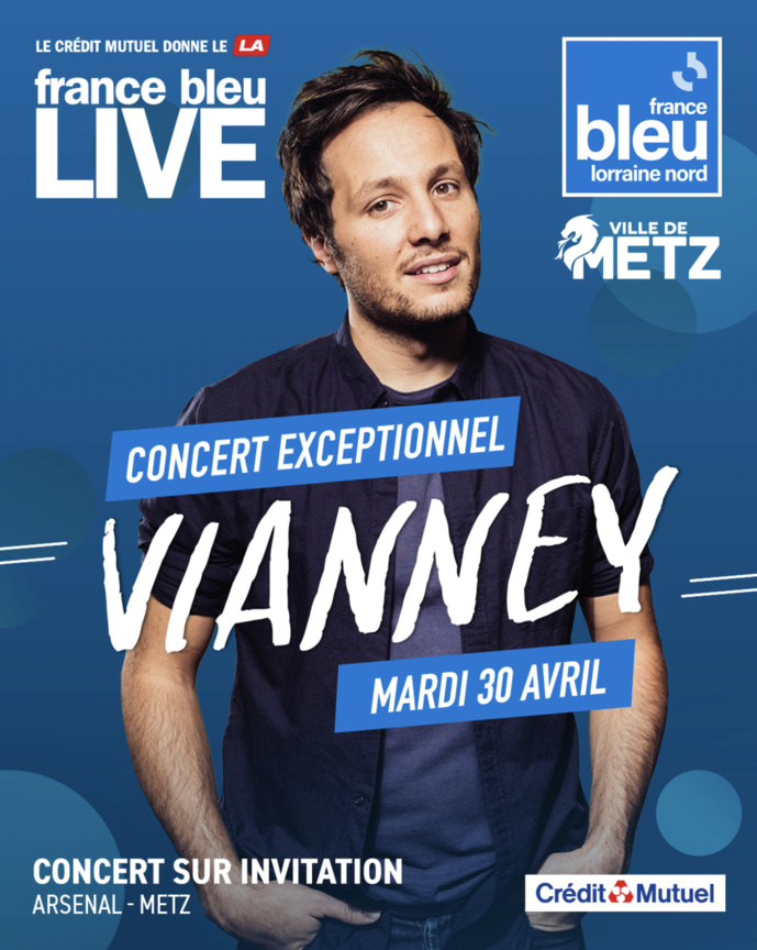 Vianney fait son "France Bleu Live" à l’Arsenal à Metz Vianney fait son "France Bleu Live" à l’Arsenal à Metz