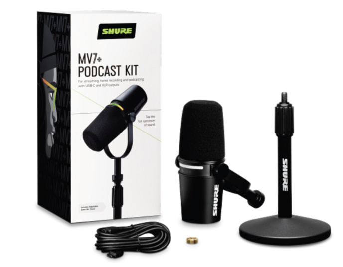 Shure : le MV7+ pensé pour les podcasteurs
