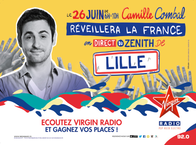 Camille Combal réveillera ses auditeurs depuis le Zénith de Lille Camille Combal réveillera ses auditeurs depuis le Zénith de Lille