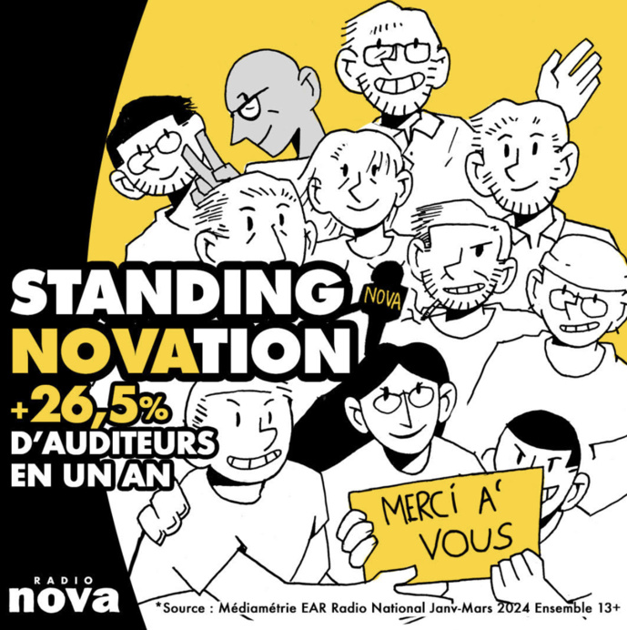 L'audience de Radio Nova en forte hausse L'audience de Radio Nova en forte hausse