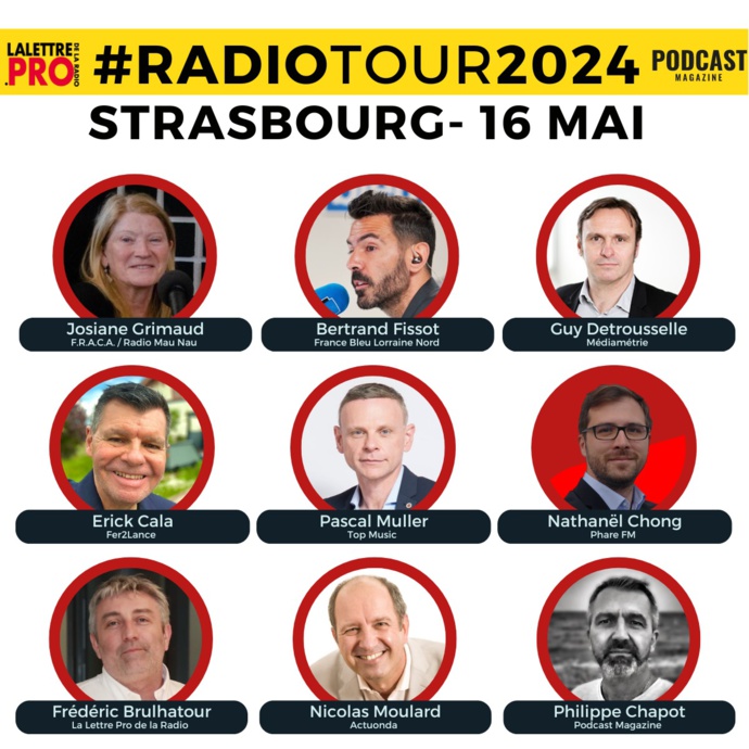 RadioTour à Strasbourg : les premiers intervenants confirmés RadioTour à Strasbourg : les premiers intervenants confirmés