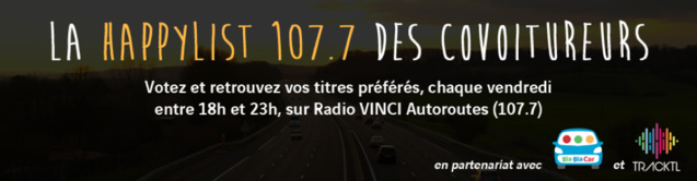 Radio Vinci et sa "Happylist 107.7 des covoitureurs" Radio Vinci et sa "Happylist 107.7 des covoitureurs"