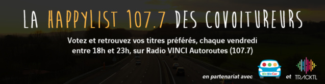 Radio Vinci et sa "Happylist 107.7 des covoitureurs"