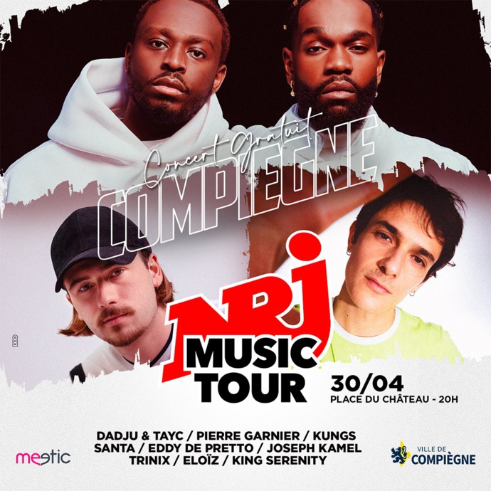 Le NRJ Music Tour passe par Compiègne, Lyon et Cambrai Le NRJ Music Tour passe par Compiègne, Lyon et Cambrai