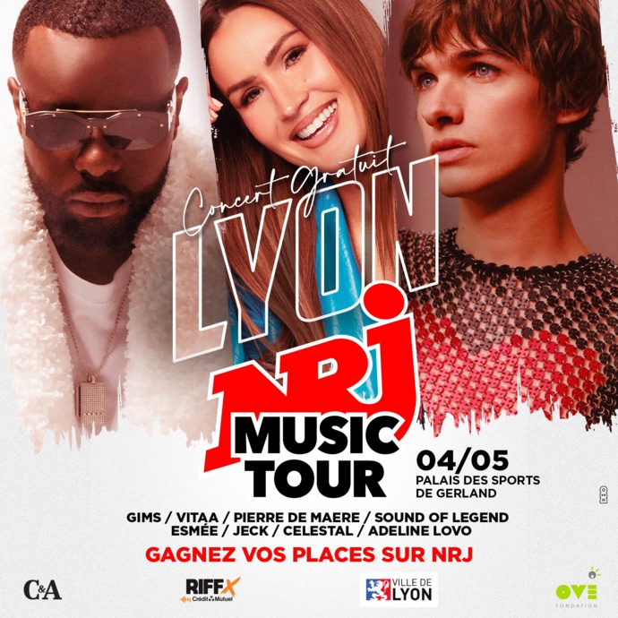 Le NRJ Music Tour passe par Compiègne, Lyon et Cambrai 