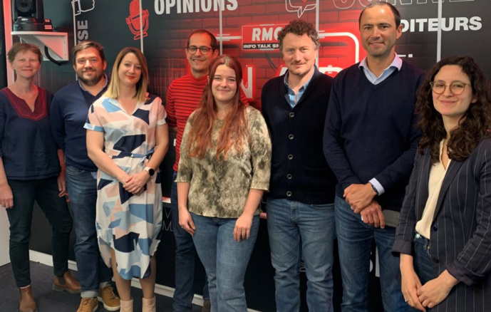 De gauche à droite : Berengère Bocquillon, Thomas Chupin, Virginie Maitre, Yann Abback, Caroline Renaux, Emmanuel Renard, Jalil Bennani et Marion Dubreuil.