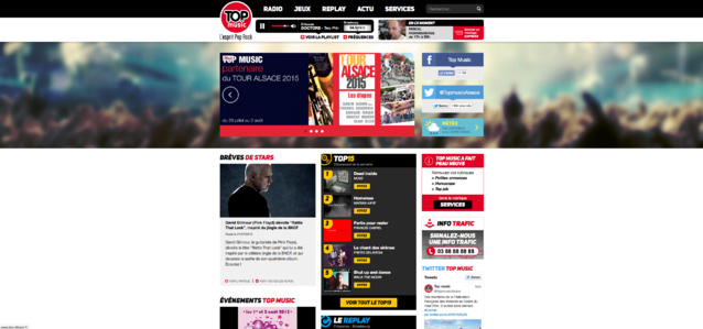 Nouveau site web pour Top Music