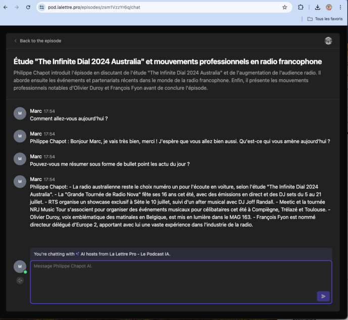 La Lettre Pro lance son podcast quotidien automatisé grâce à l'Intelligence Artificielle La Lettre Pro lance son podcast quotidien automatisé grâce à l'Intelligence Artificielle