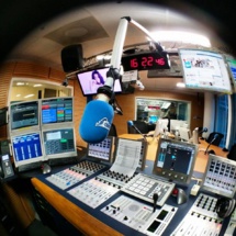 Le studio de Radio Contact Le studio de Radio Contact