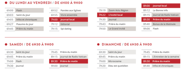 RCF : nouvelle rentrée, nouveaux programmes RCF : nouvelle rentrée, nouveaux programmes