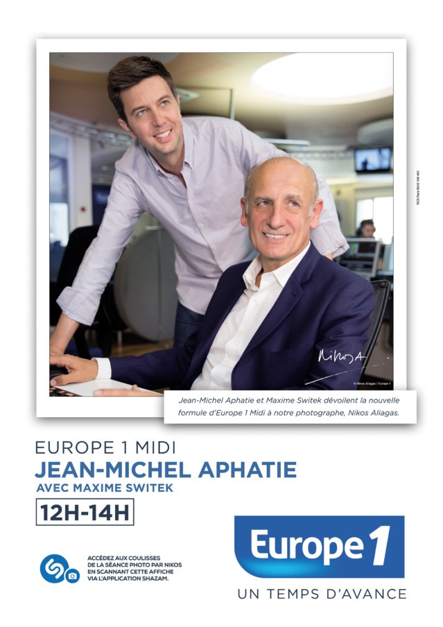 Nikos signe la campagne de rentrée d’Europe 1 Nikos signe la campagne de rentrée d’Europe 1